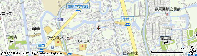 佐賀県佐賀市巨勢町牛島周辺の地図