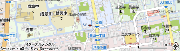 佐星醤油株式会社周辺の地図