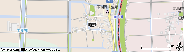 佐賀県神埼市崎村周辺の地図