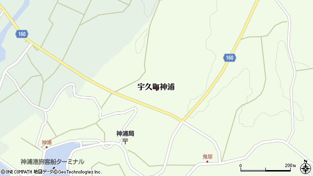 〒857-4811 長崎県佐世保市宇久町神浦の地図