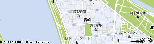 大分県大分市青崎周辺の地図