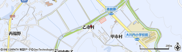 佐賀県伊万里市大川内町（乙市村）周辺の地図