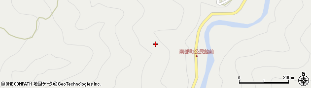 大分県日田市南部町周辺の地図