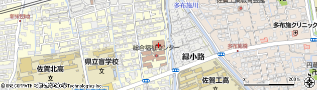 佐賀県身体障害者福祉会館周辺の地図