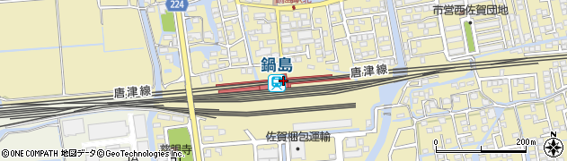 鍋島駅周辺の地図