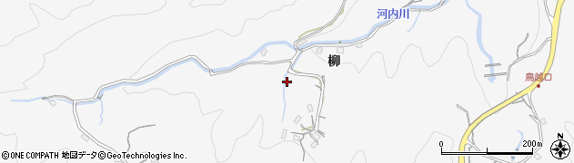 大分県別府市柳周辺の地図