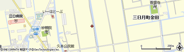 佐賀県小城市三日月町金田周辺の地図
