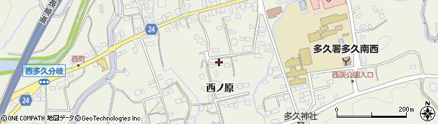 佐賀県多久市多久町西ノ原2124周辺の地図