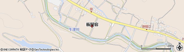佐賀県多久市西多久町（板屋宿）周辺の地図