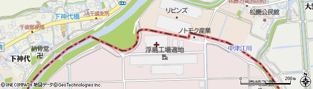 中川産業株式会社　久留米工場周辺の地図
