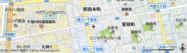 日本銀行　佐賀事務所周辺の地図