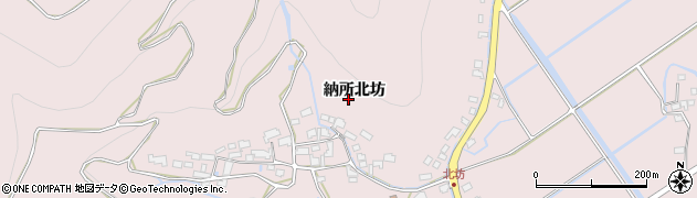 佐賀県多久市東多久町納所北坊周辺の地図