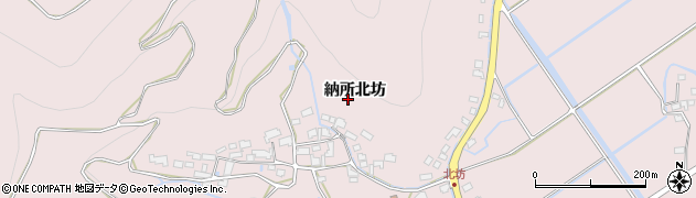 佐賀県多久市東多久町（納所北坊）周辺の地図