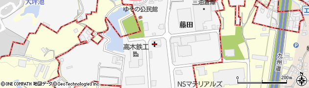 株式会社古川シェル　九州工場周辺の地図