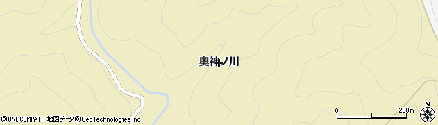 高知県四万十町（高岡郡）奥神ノ川周辺の地図