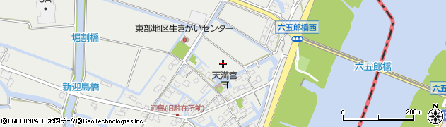 佐賀県神埼市千代田町迎島周辺の地図