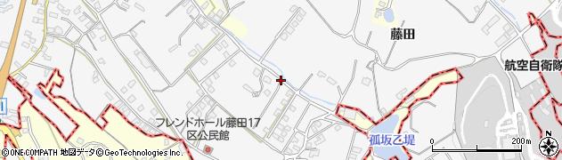 福岡県久留米市荒木町（藤田）周辺の地図