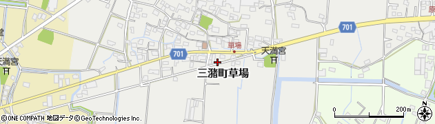 福岡県久留米市三潴町草場196周辺の地図