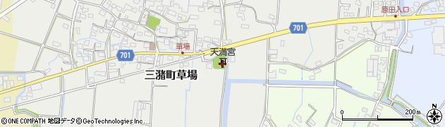 福岡県久留米市三潴町草場189周辺の地図