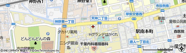 オリックスレンタカー佐賀駅前店周辺の地図
