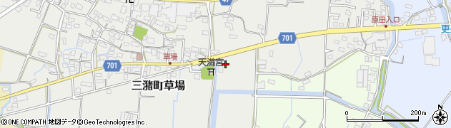 福岡県久留米市三潴町草場124周辺の地図