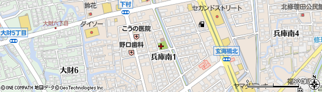 下村公園周辺の地図