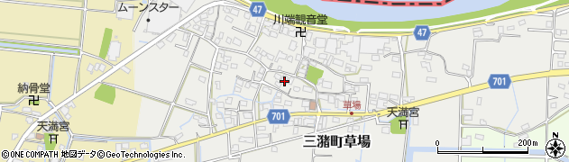 福岡県久留米市三潴町草場457周辺の地図