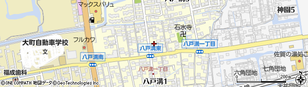 佐賀県佐賀市八戸溝周辺の地図