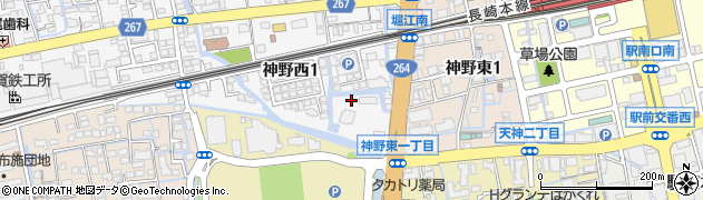 九州電力株式会社　若楠寮周辺の地図