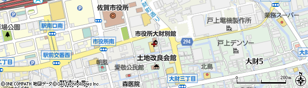 佐賀市役所教育委員会　教育部・学事課・学務係周辺の地図