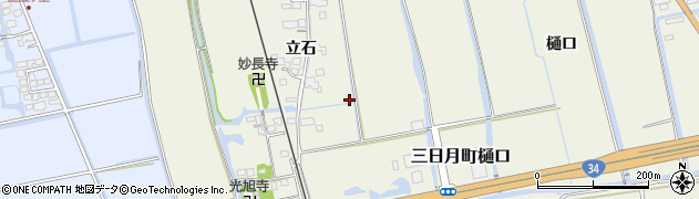 佐賀県小城市立石周辺の地図