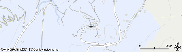 佐賀県多久市南多久町長尾後野周辺の地図
