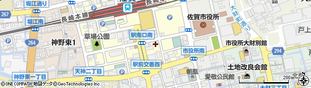 ミライザカ 佐賀南口駅前店周辺の地図