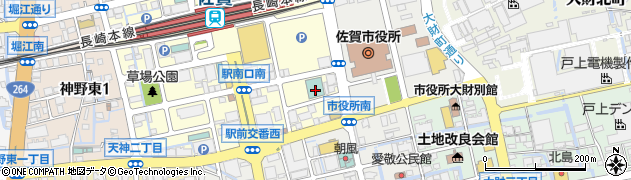 アパホテル佐賀駅南口周辺の地図