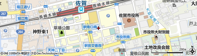 海鮮料理 さかなや道場 佐賀駅南口店周辺の地図