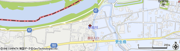 福岡県久留米市三潴町草場5周辺の地図