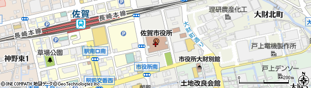 佐賀市役所　総務部・危機管理防災課防災対策係周辺の地図