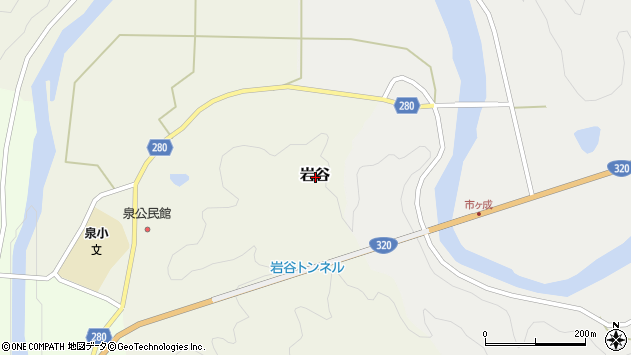 〒798-1323 愛媛県北宇和郡鬼北町岩谷の地図
