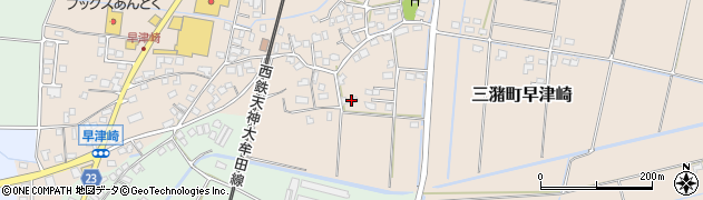 福岡県久留米市三潴町早津崎周辺の地図