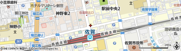 ファミリーマート佐賀駅北店周辺の地図