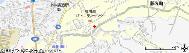 藤田浦児童遊園周辺の地図