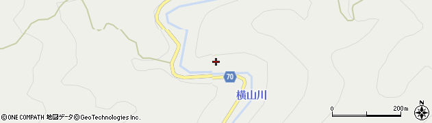 横山川周辺の地図