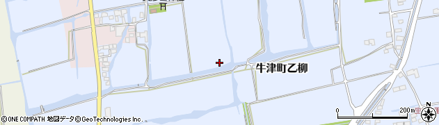 佐賀県小城市牛津町乙柳周辺の地図