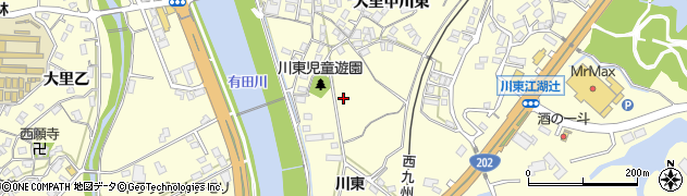 佐賀県伊万里市二里町大里甲川東周辺の地図