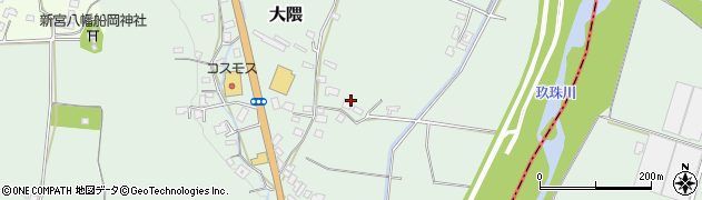 大分県玖珠町（玖珠郡）大隈周辺の地図