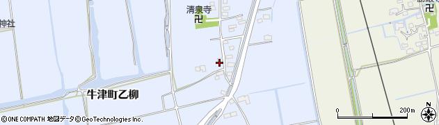 佐賀県小城市牛津町乙柳441周辺の地図