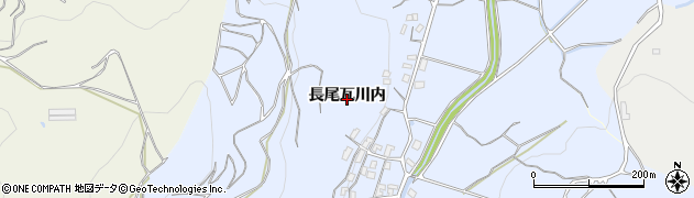 佐賀県多久市南多久町長尾瓦川内周辺の地図