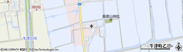 佐賀県小城市牛津町乙柳1155周辺の地図