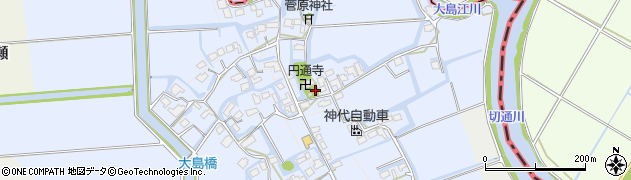 佐賀県神埼市大島周辺の地図