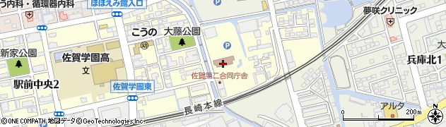 佐賀財務事務所周辺の地図